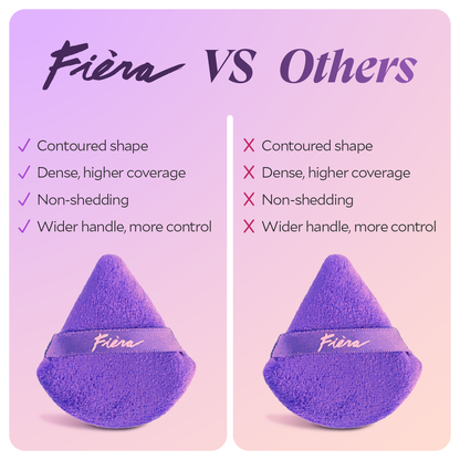 Triangular Velour Powder Puff